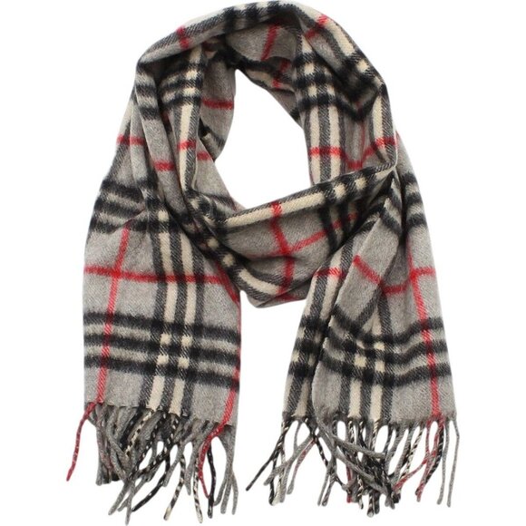 061185BP (S1) Burberry Scarf Women Gray PVC - Picture 1 of 9